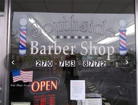 Southside barber shop - See more of Southside Barber Shop on Facebook. Log In. Forgot account? or. Create new account. Not now. Southside Barber Shop. Hair Salon . Community See All. 2 people like this. 2 people follow this. About See All. 615 S 12th St Murray, KY, KY 42071 (270) 753-8772. Contact Southside Barber Shop on Messenger.